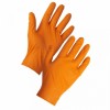 Supertouch PG-901 Orange Disposable Nitrile Diamond Grip Gardening Gloves