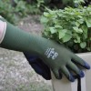 WithGarden Foresta Moss Green Premium Latex Coated Gardening Gloves