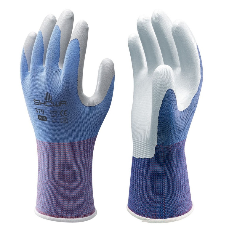 Show Floreo 370 Blue Lightweight Gardening Gloves (blue / white)