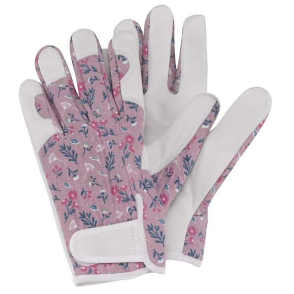 Briers Floral Leather Gardening Gloves