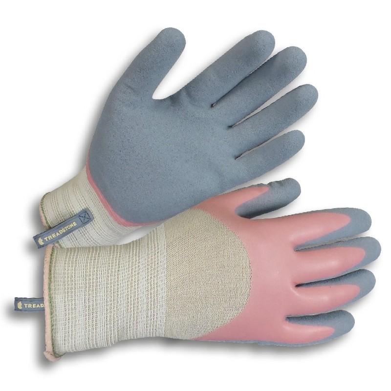 Clip Glove Everyday Ladies' Multi-Purpose Gardening Gloves, blue pink and cream shades