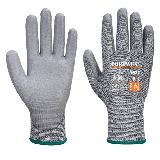 Portwest A622G7 Cut-Resistant PU Lightweight Gardening Gloves