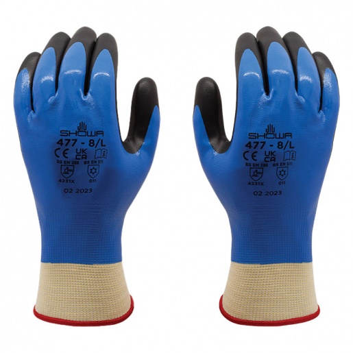 Showa Blue Lightweight Gardening Gloves GardeningGloves.co.uk