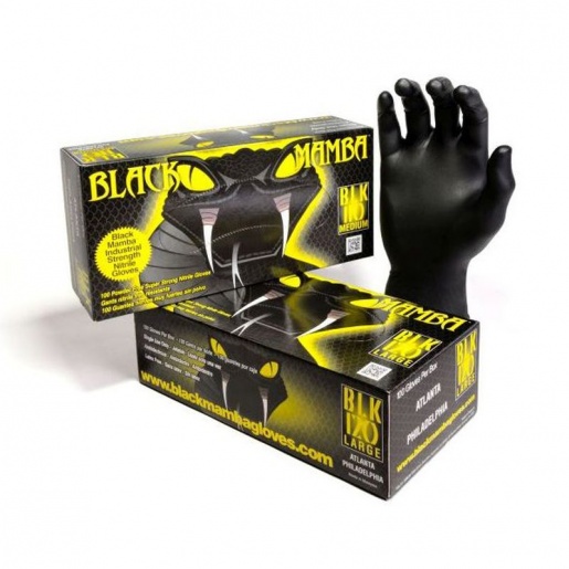 Black Mamba Disposable Nitrile Gloves (Box of 100)