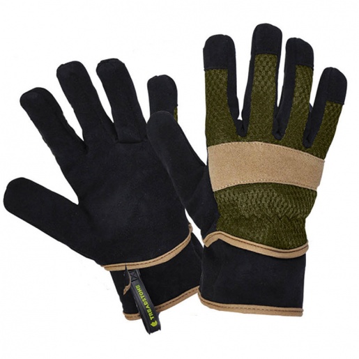 ClipGlove Cool Rigger Men's Reinforced Faux-Suede Gardening Gloves