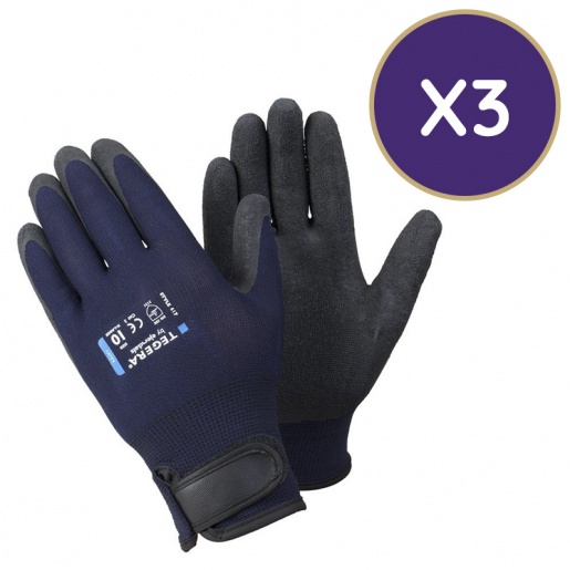 Tegera 617 Waterproof Palm Latex Gardening Gloves (Pack of 3)