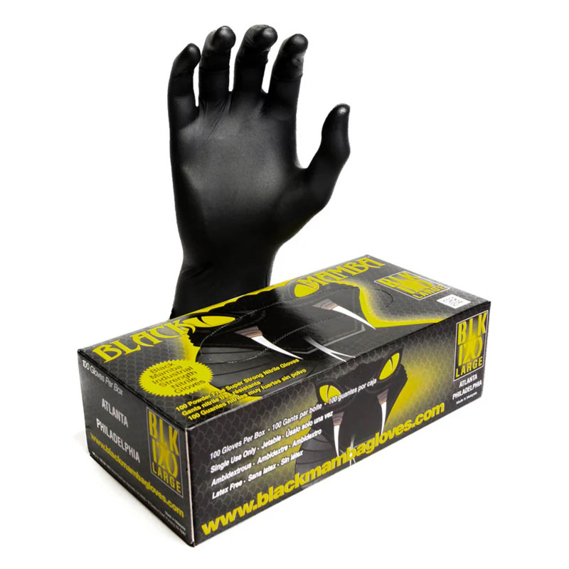 Black Mamba Disposable Nitrile Gloves GardeningGloves.co.uk