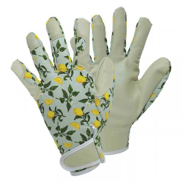 Briers Lemon Leather Gardening Gloves GardeningGloves.co.uk