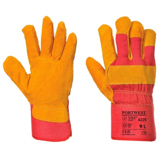 Portwest  A225 Leather Thermal Rigger Gardening Gloves